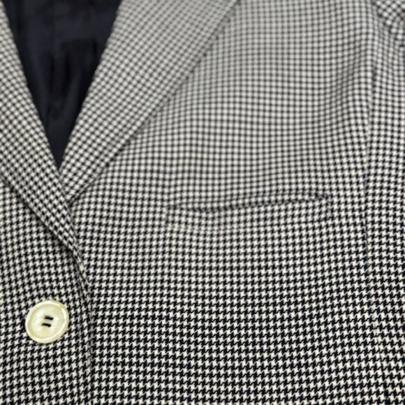 Vintage Valentino Miss V Made in Italy Checkered Wool Jacket - Picture 6 of 9
